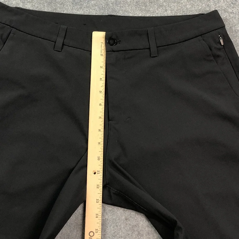 Lululemon Mens Commission Pant 36 Slim Fit Warpstreme Black Style LM5AXVS